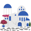 Santorini illustration Santorini illustration